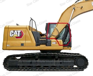 стекло кабины боковое правое 