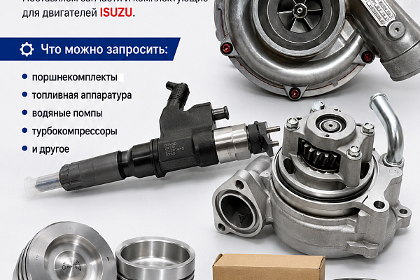 ЗАПЧАСТИ ДЛЯ ДВИГАТЕЛЕЙ ISUZU