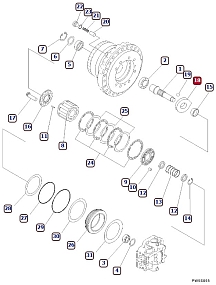 Поворотная плита, 708-8H-33471, Handok Hydraulic (Ю. Корея) Поворотная плита